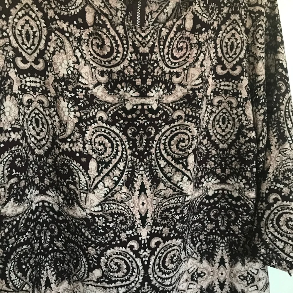 Cynthia Rowley Paisley Tunic Blouse - Size S - Picture 3 of 11